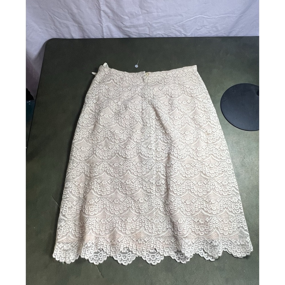 Club Monaco White Crocheted Mini Skirt Boho Hippie Vintage